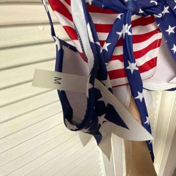 Bikini. Stars and Stripes, American flag, patriotic red, white and blue. - Picture 11 of 11